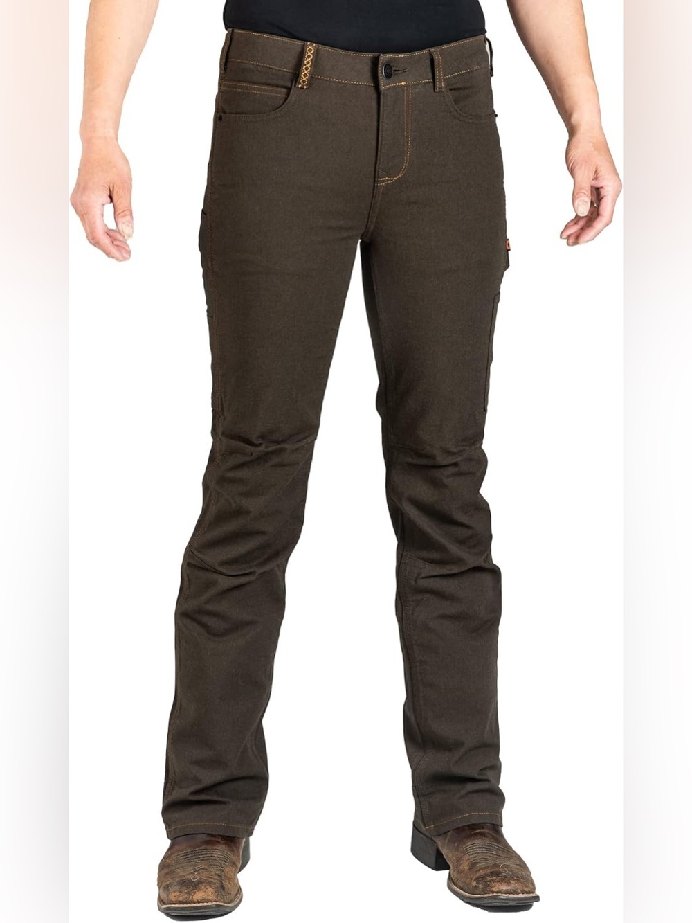 NWT Dovetail Workwear DX Bootcut Canvas Utility Pants Dark Kodiak Women’s 6x34